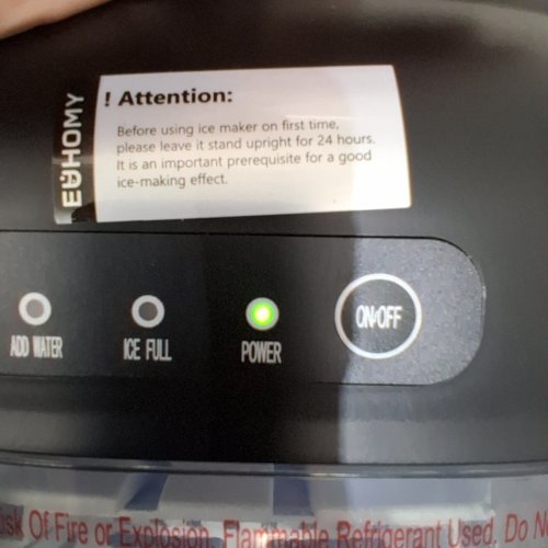 EUHOMY COUNTERTOP ICE MAKER MACHINE - MAKES 26LBS PER DAY - BLACK (MODEL: IM-06D) image 2