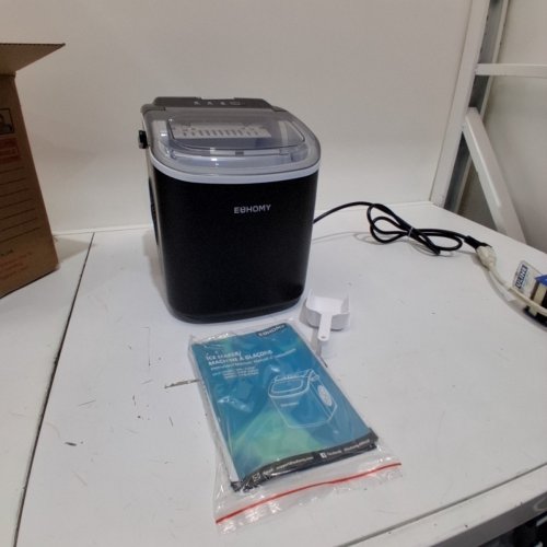 EUHOMY COUNTERTOP ICE MAKER MACHINE - MAKES 26LBS PER DAY - BLACK (MODEL: IM-06D) image 3