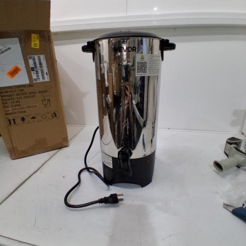COMMERCIAL COFFEE URN DISPENSER/ELECTRIC BOILER FOR FAST BREW - 50 CUPS - STAINLESS STEEL / BLACK image 3
