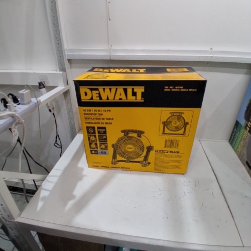 DEWALT FLOOR FAN, 360° ADJUSTABLE TILTING AIRFLOW FAN, 3-SPEED 4000 CFM MAX - YELLOW BLACK (MODEL:DXF1616/ 9631000) image 6
