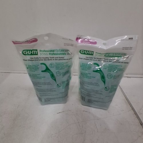 300PK GUM PROFESSIONAL CLEAN PLASTIC FLOSSER PICKS - FRESH MINT - GREEN image 4