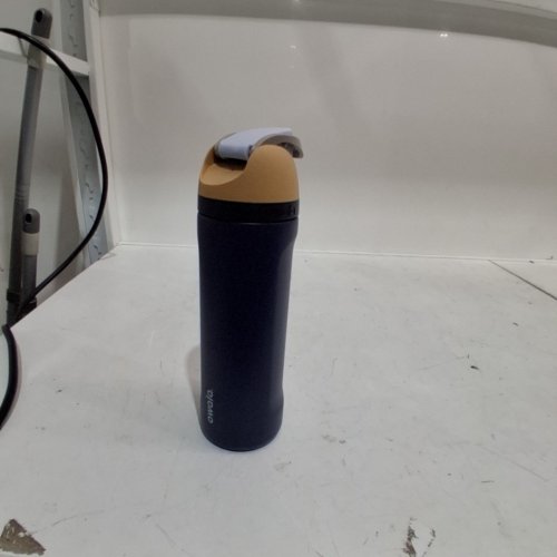 OWALA FREESIP INSULATED STAINLESS STEEL STRAW WATER BOTTLE - 24OZ - NAVY BLUE image 2