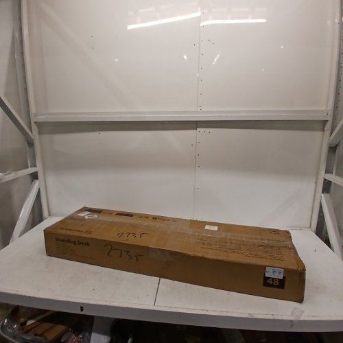 ELECTRIC SPLICED BOARD HEIGHT ADJUSTABLE SIT-TO-STAND STANDING DESK - 48" - WHITE (MODEL: S22) image 6