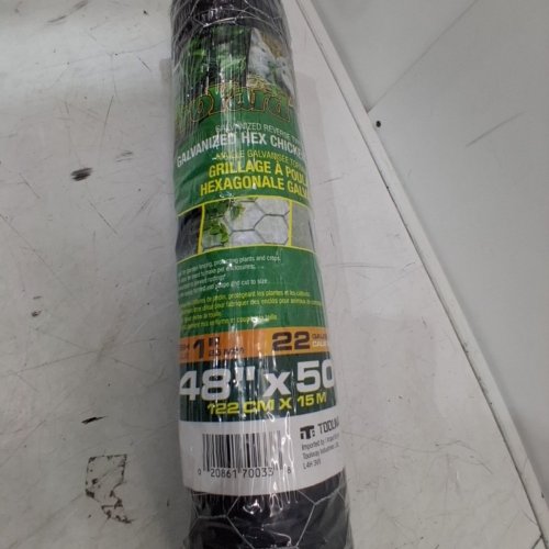 GALVANIZED REVERSE TWIST HEX CHICKEN WIRE - 48" X 50FT-STEEL image 3