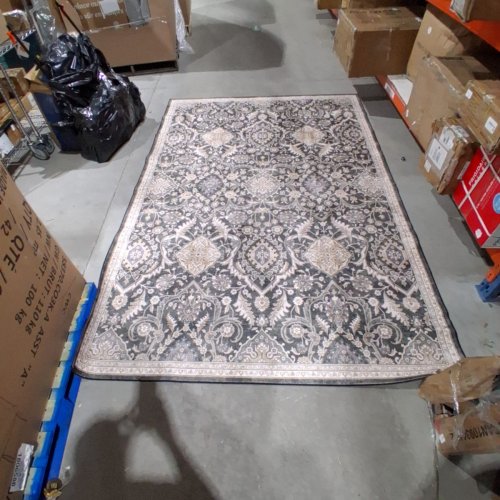 WYATT & ASH ORNAMENTAL AREA RUG - 6FT X 9FT -GREEN/BEIGE (ITEM: 1737288) image 3