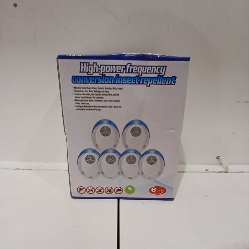6PK ULTRASONIC PLUG-IN INSECT AND PEST REPELLENTS -800 SQ. FT -12000 SQ. FT WHITE image 2