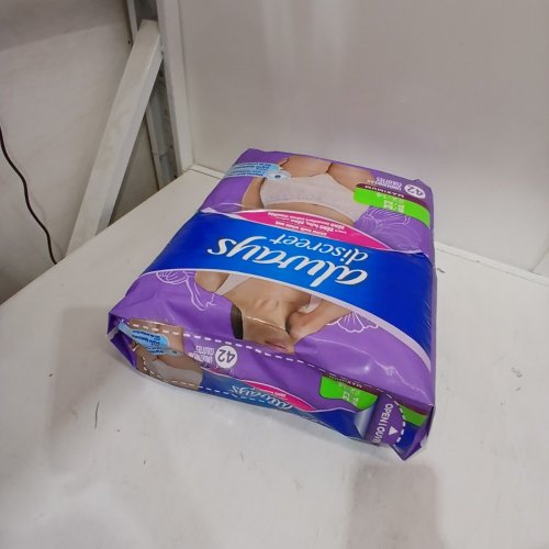 42PK WOMEN'S ALWAYS DISCREET MAXIMUM PROTECTION DISPOSABLE UNDERWEAR - SMALL/MEDIUM - PINK image 3