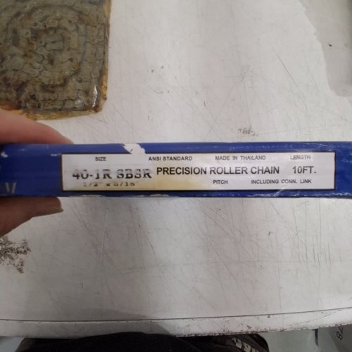 ALLIED-LOCKE 40-1R PRECISION ROLLER CHAIN - 10FT image 2