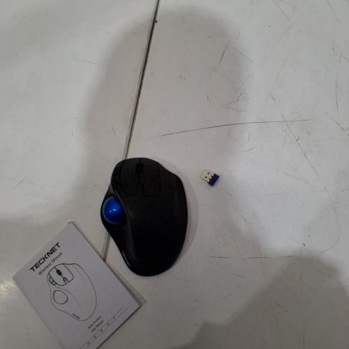 TECKNET PRO WIRELESS BLUETOOTH ERGONOMIC TRACKBALL MOUSE - USB-C RECHARGEABLE, RGB LIGHT, ADJUSTABLE DPI, 3-DEVICE CONNECTIVITY - BLACK (MODEL: TK-MS023) image 3