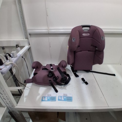 3-IN-1 GRACO TRANZITIONS LIGHTWEIGHT HEIGHT ADJUSTABLE HARNESS BOOSTER CAR SEAT - 100LBS MAX - ELOISE PURPLE (MODEL: 2217080) image 3
