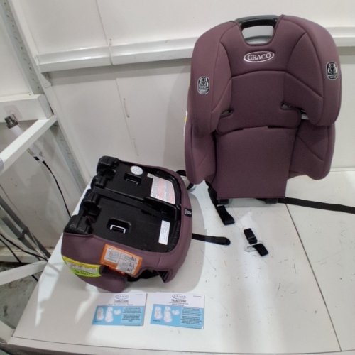 3-IN-1 GRACO TRANZITIONS LIGHTWEIGHT HEIGHT ADJUSTABLE HARNESS BOOSTER CAR SEAT - 100LBS MAX - ELOISE PURPLE (MODEL: 2217080) image 5