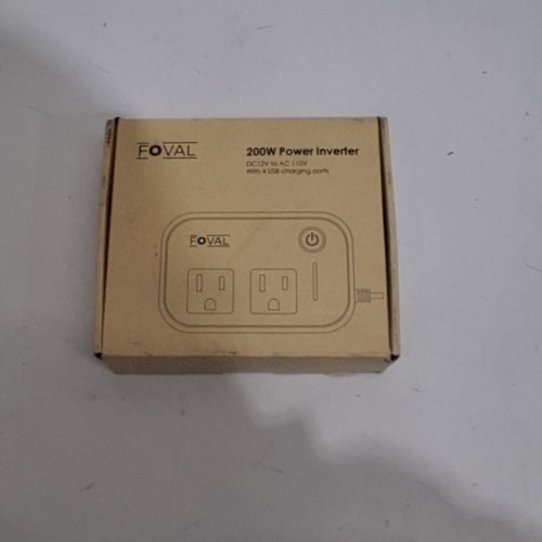 FOVAL CAR POWER INVERTER WITH 2 OUTLETS - 200W - WHITE (MODEL: SGR-NX2011SK-2) image 5