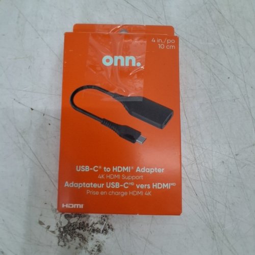 ONN USB-C TO HDMI ADAPTER - 4" - 4K HDMI - BLACK (MODEL: 100162714) image 4