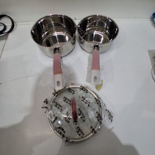 3PC VERKA MILK AND SAUCE PAN - STAINLESS STEEL ( MODEL:1801162) image 2