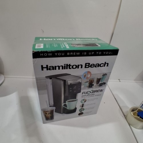 HAMILTON BEACH FLEXBREW ADVANCED 4-IN-1 SINGLE SERVE COFFEE MAKER - 45OZ CAPACITY - BLACK (MODEL: 49925) image 7