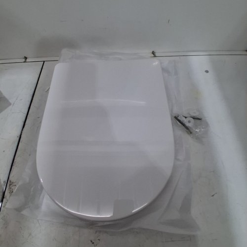 AOLALA SOFT CLOSE D SHAPED TOILET SEAT - 18" - WHITE (MODEL: ‎AOLALA-MTG01) image 2