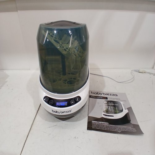 BABY BREZZA BOTTLE WASHER PRO ALL-IN-ONE STERILIZER & DRYER - HOLDS 4 BOTTLES - GREY/WHITE (MODEL: BRZ0103) image 3