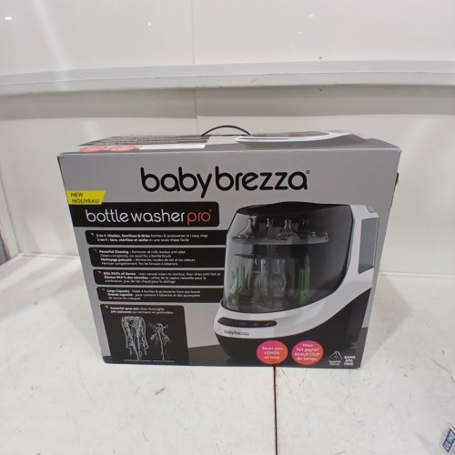 BABY BREZZA BOTTLE WASHER PRO ALL-IN-ONE STERILIZER & DRYER - HOLDS 4 BOTTLES - GREY/WHITE (MODEL: BRZ0103) image 8