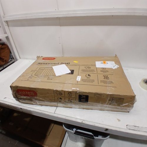 KETER KENTWOOD 50 OUTDOOR WEATHER RESISTANT UV RESIN STORAGE DECK BOX - 190L - BLACK (MODEL: 17213055) image 4