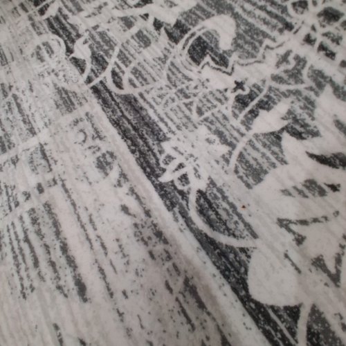 LOVORAL NON-SLIP WASHABLE AREA RUG - 9FT X 12FT - GREY/WHITE image 4