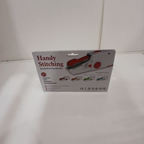 CHENSHENG HANDHELD PRE-THREADED SEWING MACHINE - WHITE/RED image 3