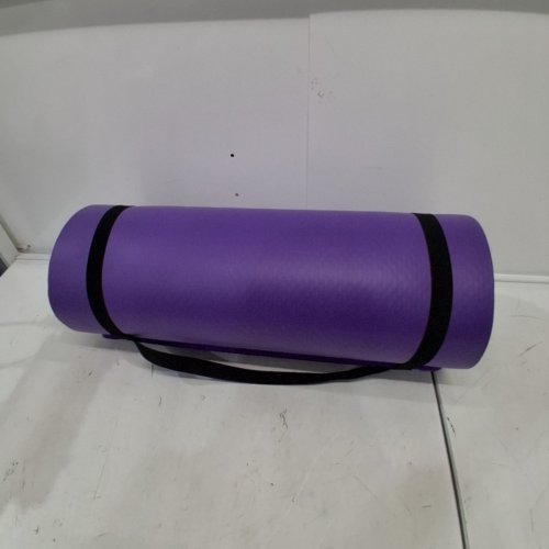 2PC CAP BARBELL HIGH DENSITY EXERCISE YOGA MAT WITH KNEE PAD - 24" X 71", 1/2" THICKNESS - PURPLE (MODEL: MTIS-6523-12PL-K) image 3