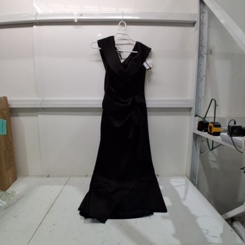 WOMEN'S XSCAPE RUFFLED OFF-THE-SHOULDER EVENING DRESS - 14P - BLACK (STYLE:4793XP) image 3