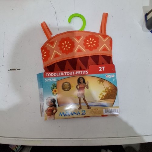 TODDLER DISGUISE MOANA 2 SIMEA COSTUME - 2T - ORANGE (STYLE: 171089S) image 2