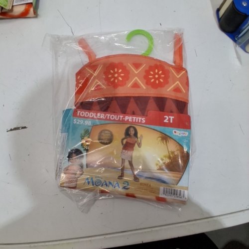 TODDLER DISGUISE MOANA 2 SIMEA COSTUME - 2T - ORANGE (STYLE: 171089S) image 3