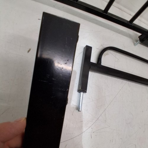 REGALO EASY STEP ADJUSTABLE EXTRA WIDE METAL SAFETY GATE, 30" X 29" - 49" - BLACK (MODEL: 1164EBDS) image 4