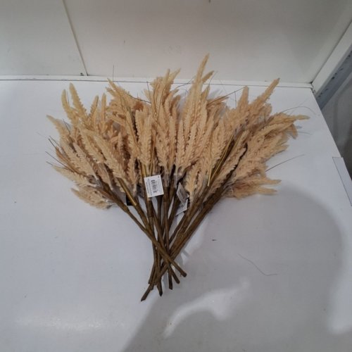 12 WAY TO CELEBRATE! DECORATIVE WHEAT STEMS - 16" - TAN (ITEM: DV6-0XRFA1116B) image 2