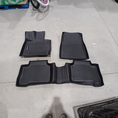 3PC AUXKO ALL WEATHER UNIVERSAL FLOOR MATS - BLACK image 2