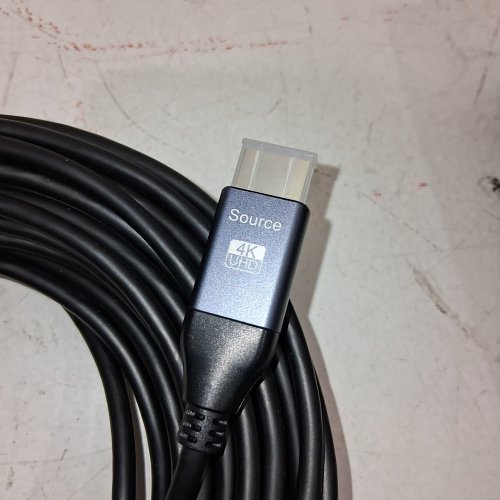 NICE PRICE 4 K 60HZ UHD FIBER OPTIC HDMI CABLE - 30FT - BLACK image 2