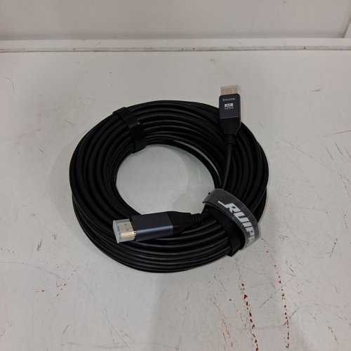 NICE PRICE 4 K 60HZ UHD FIBER OPTIC HDMI CABLE - 30FT - BLACK image 3