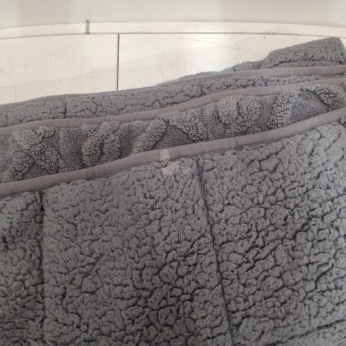 PLUSH SOFT WEIGHTED BLANKET - QUEEN (60" X 80") - 15 LBS - GRAY image 4