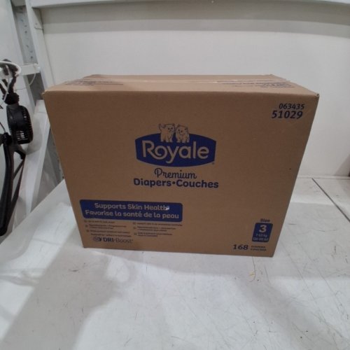 168PK ROYALE PREMIUM DISPOSABLE DIAPERS - SIZE 3 (MODEL: 51029) image 2