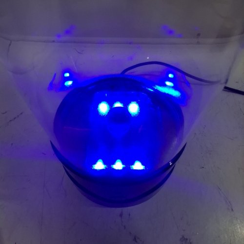SENCU SENSORY BUBBLE FISH LAMP WITH REMOTE CONTROL - 11.35" H - BLACK image 2