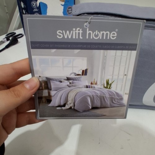 3PC SWIFT HOME DUVET COVER SET - QUEEN - PURPLE (STYLE: SHDV3-301-FQ-PU) image 6
