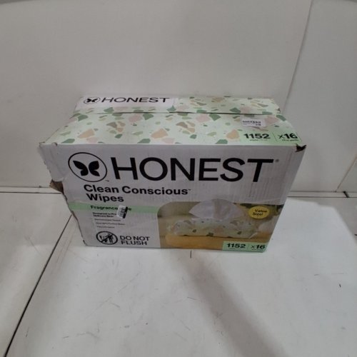 16PK THE HONEST CLEAN CLEANSING UNSCENTED CLOTHS/WIPES - 72 WIPES/PACK (1152 TOTAL) image 3