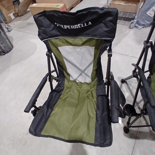 2PK SUPERRELLA FOLDING CAMP CHAIRS - OLIVE GREEN/BLACK image 3