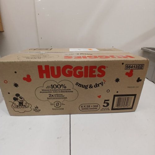 140PK HUGGIES SNUG & DRY BABY DIAPERS - SIZE 5 (27+ LBS) image 4