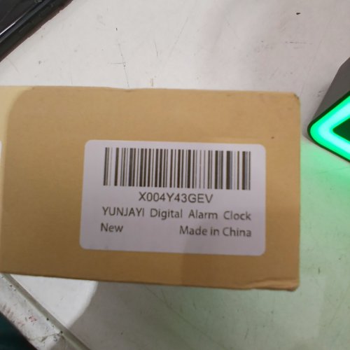 YUNJAY RGB COLOR LIGHT DIGITAL ALARM CLOCK - BLACK image 3