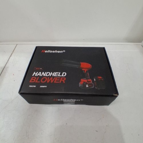 HELLSEHEN HANDHELD CORDLESS LEAF BLOWER FOR PATIO CLEANING, LAWN CARE, BLOWING LEAVES/DUST WITH 2 BATTERIES AND CHARGER INCLUDED - 21V - RED/BLACK (MODEL: ZLG-LB) image 5