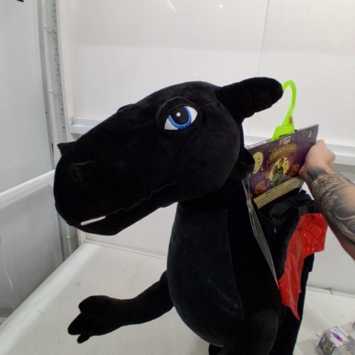 TODDLER BRIGHT TIME TOYS PLUSH DRAGON COSTUME - 2-4T - BLACK/RED (STYLE: 2033322) image 4