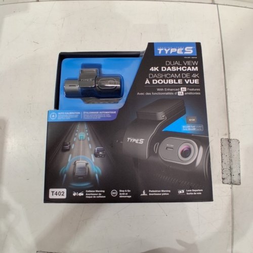 TYPE S DASHCAM WITH AI-POWERED DRIVER ASSISTANCE - 4K - BLACK (MODEL: 1829139) image 2