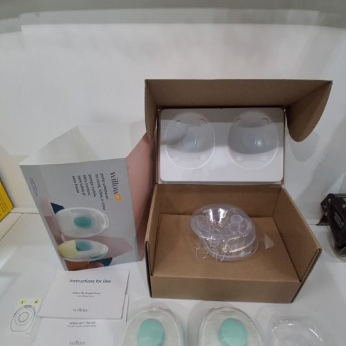 WILLOW GO WEARABLE HAND-FREE DOUBLE ELECTRIC BREAST PUMP - TEAL/WHITE image 5