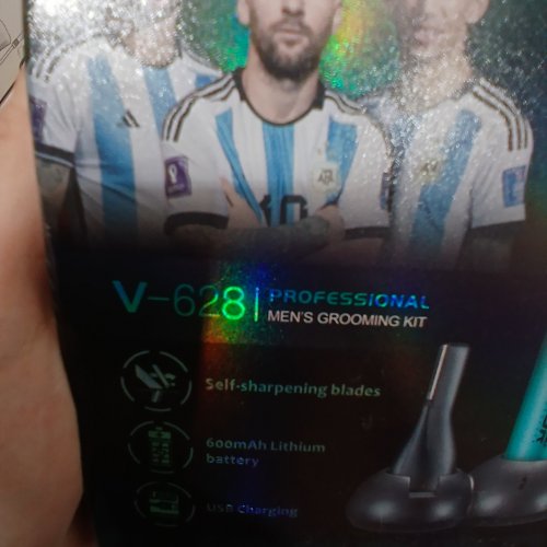 VGR ELECTRIC CORDLESS BEARD TRIMMER FOR MEN WITH ZERO-GAP T-BLADE - 600MAH , 60MIN RUNTIME - WITH GUIDE COMBS (MODEL: V-628) image 3