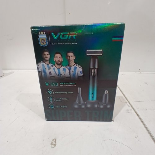 VGR ELECTRIC CORDLESS BEARD TRIMMER FOR MEN WITH ZERO-GAP T-BLADE - 600MAH , 60MIN RUNTIME - WITH GUIDE COMBS (MODEL: V-628) image 5