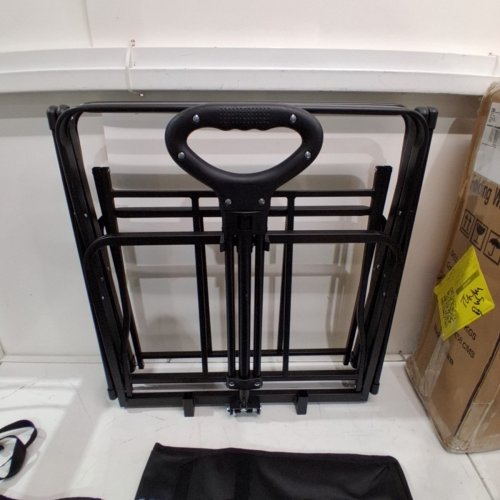 ECHOSMILE PORTABLE FOLDING WAGON WITH WHEELS - 6.84 CU.FT - BLACK - (MODEL: GCC080BKBD) image 2