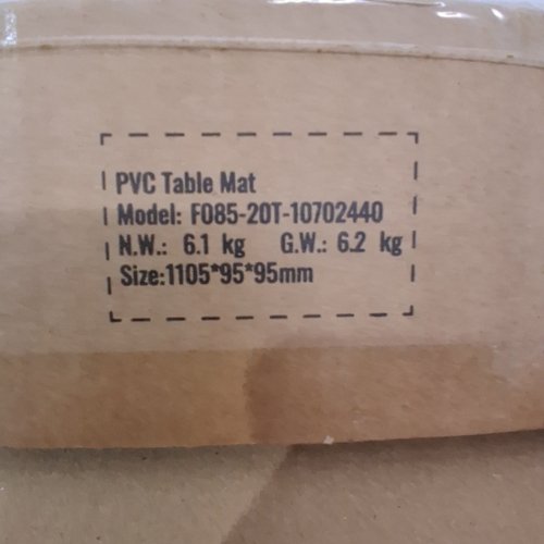 PVC RECTANGULAR DESK MAT COVER FOR DINING TABLE OR WORKTABLE - 42" X 8FT - CLEAR (MODEL: F085-20T-10702440) image 2